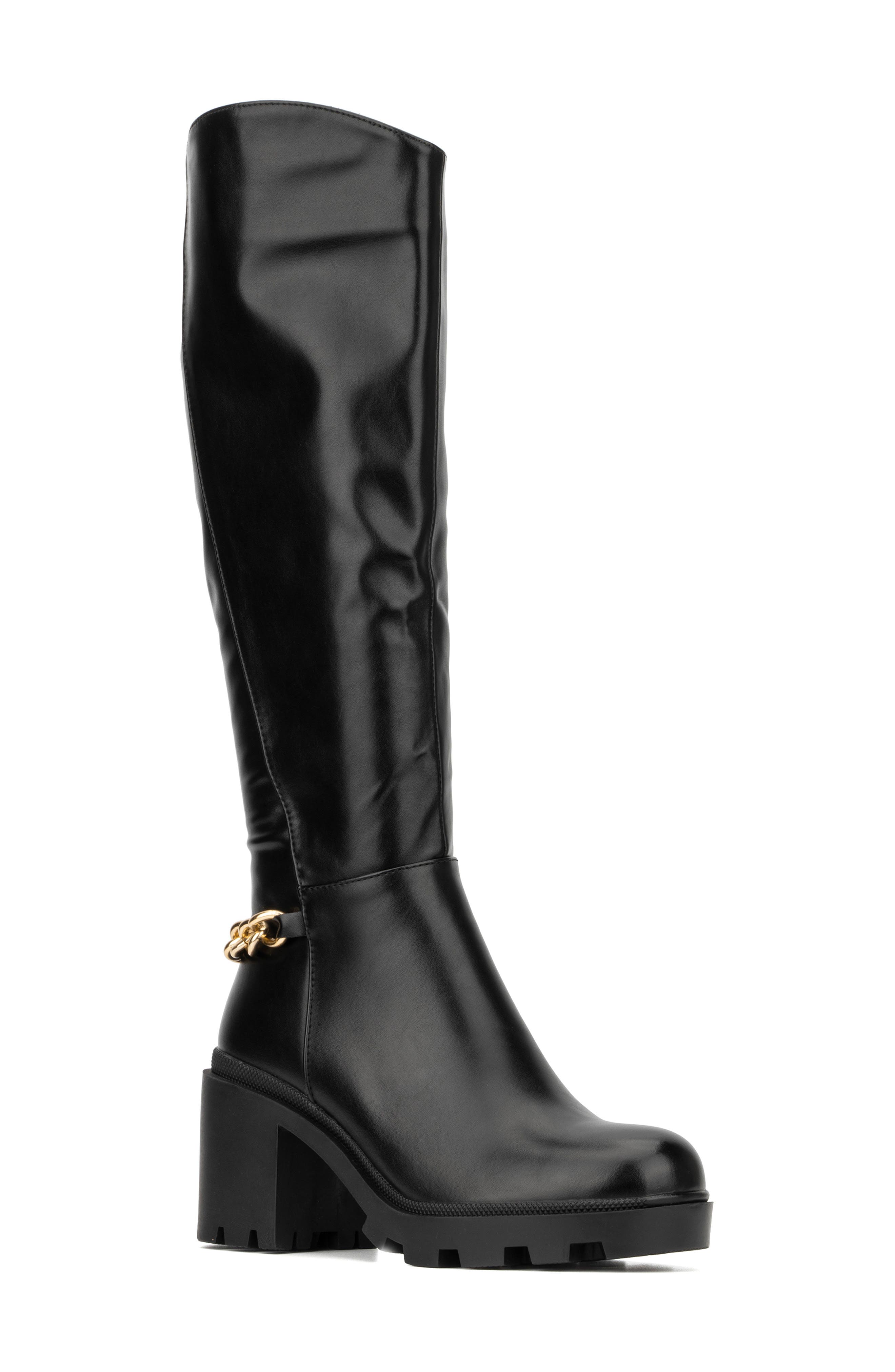 TORGEIS Athena Lug Sole Chain Boot