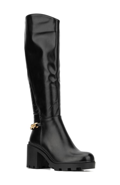 Athena Lug Sole Chain Boot (Women)