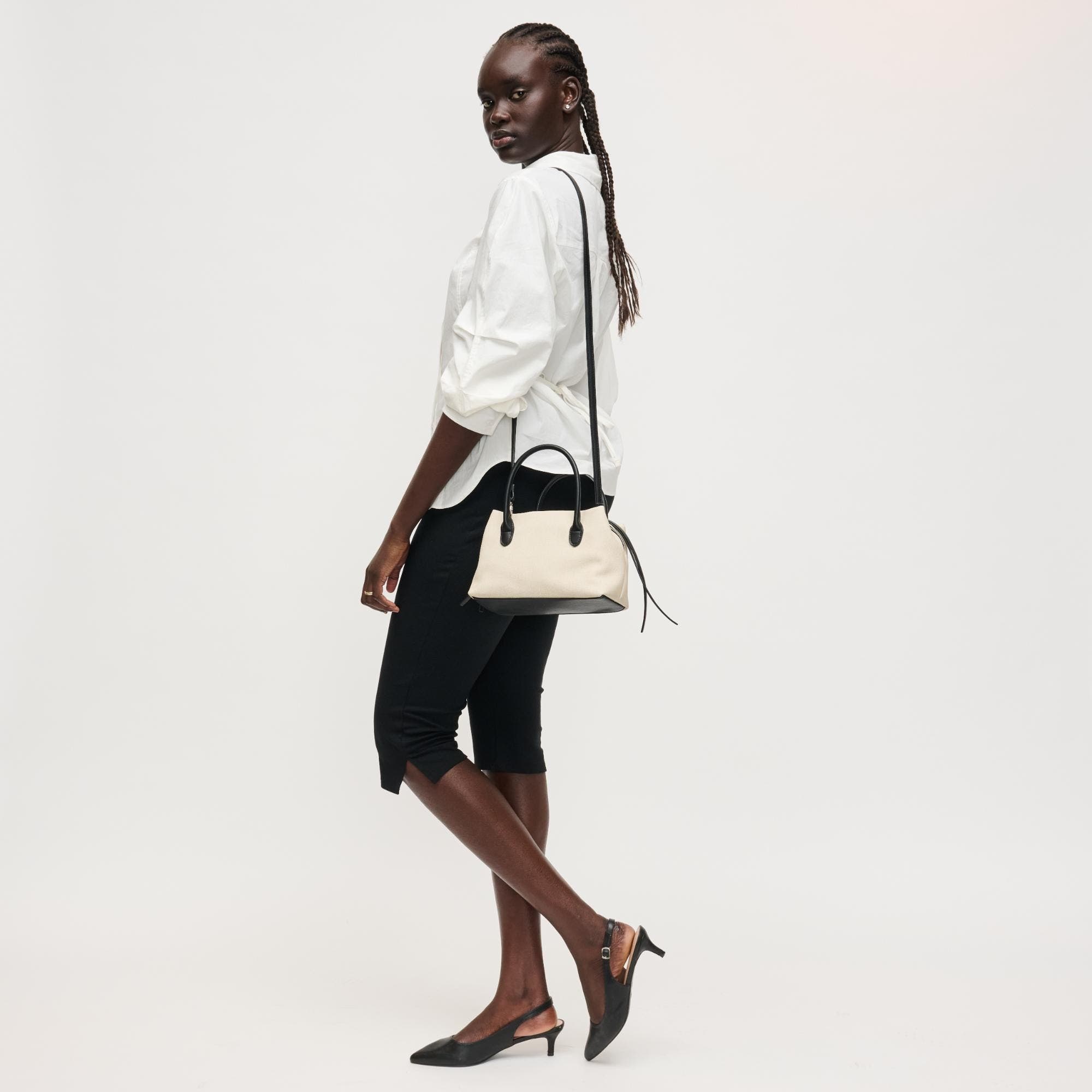 Logan Crossbody, Alternate, color, Ivory Black