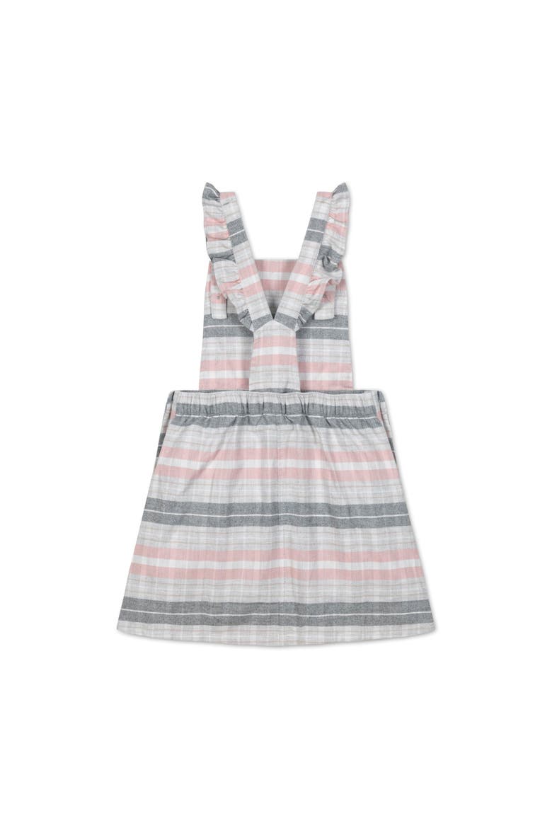 Baby Girls' Organic Ruffle Strap Skirtall, Infant, Alternate, color, Gray and Rose Plaid