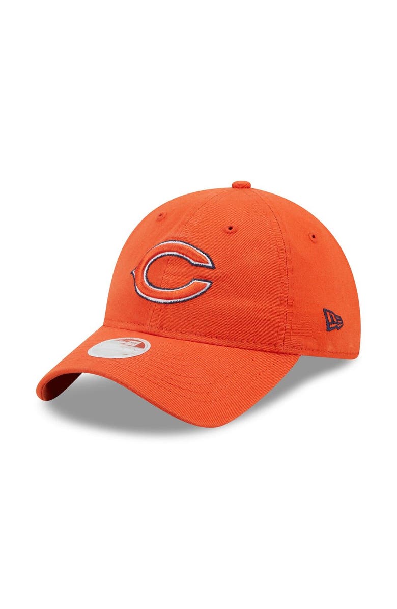 New Era Women's New Era Orange Chicago Bears Core Classic 2.0 9TWENTY Adjustable Hat, Main, color,