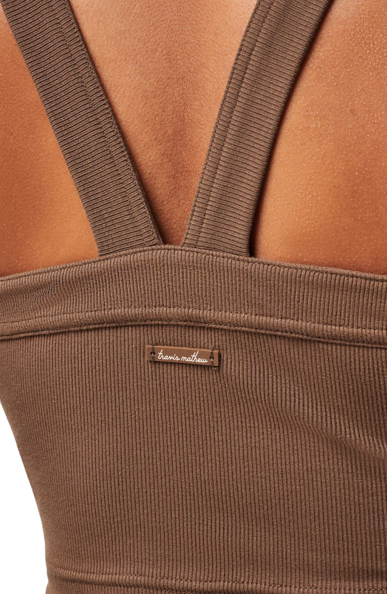 TravisMathew Our Little Secret Crop Tank, Alternate, color, Cocoa Brown