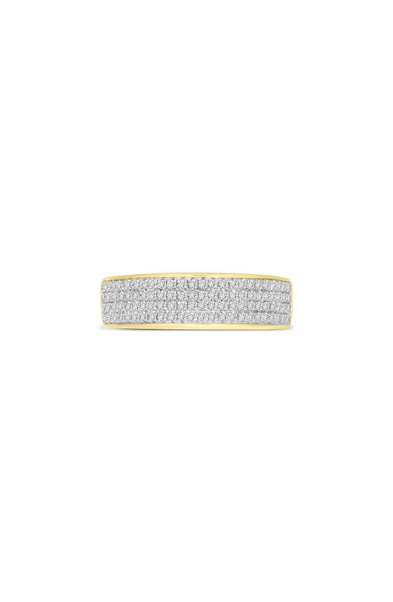 LuvMyJewelry Tessera 10K Gold Pavé Diamond Band Ring, Main, color, 10K Yellow Gold