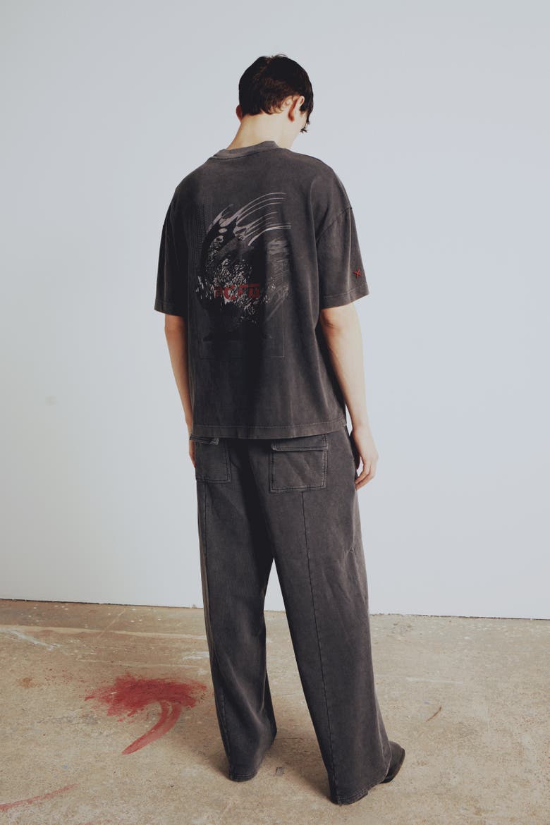 Cotton Your *Itch Acid Washed Tshirt, Main, color, BLACK
