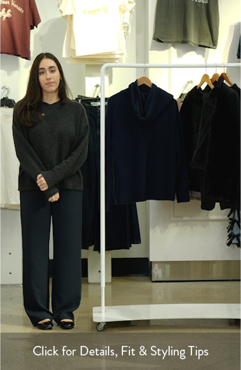 Scarf Collar Wool & Cashmere Sweater, sales video thumbnail