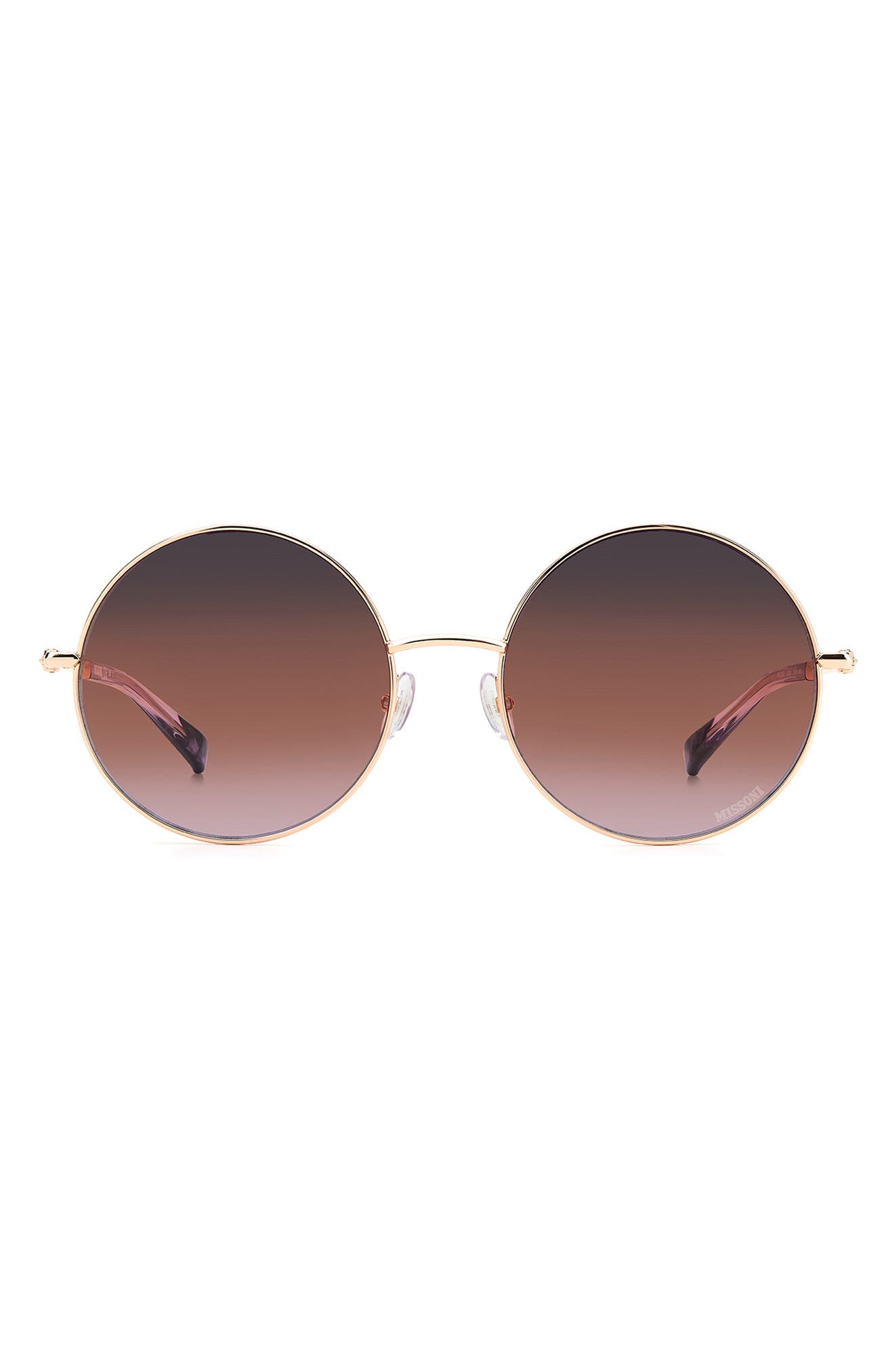 Missoni 58mm Round Sunglasses