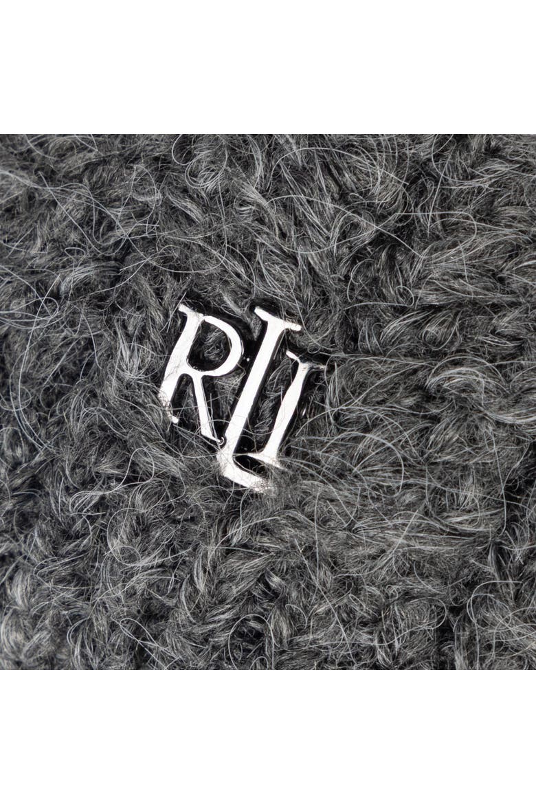 Herringbone Knit Beret, Alternate, color, grey