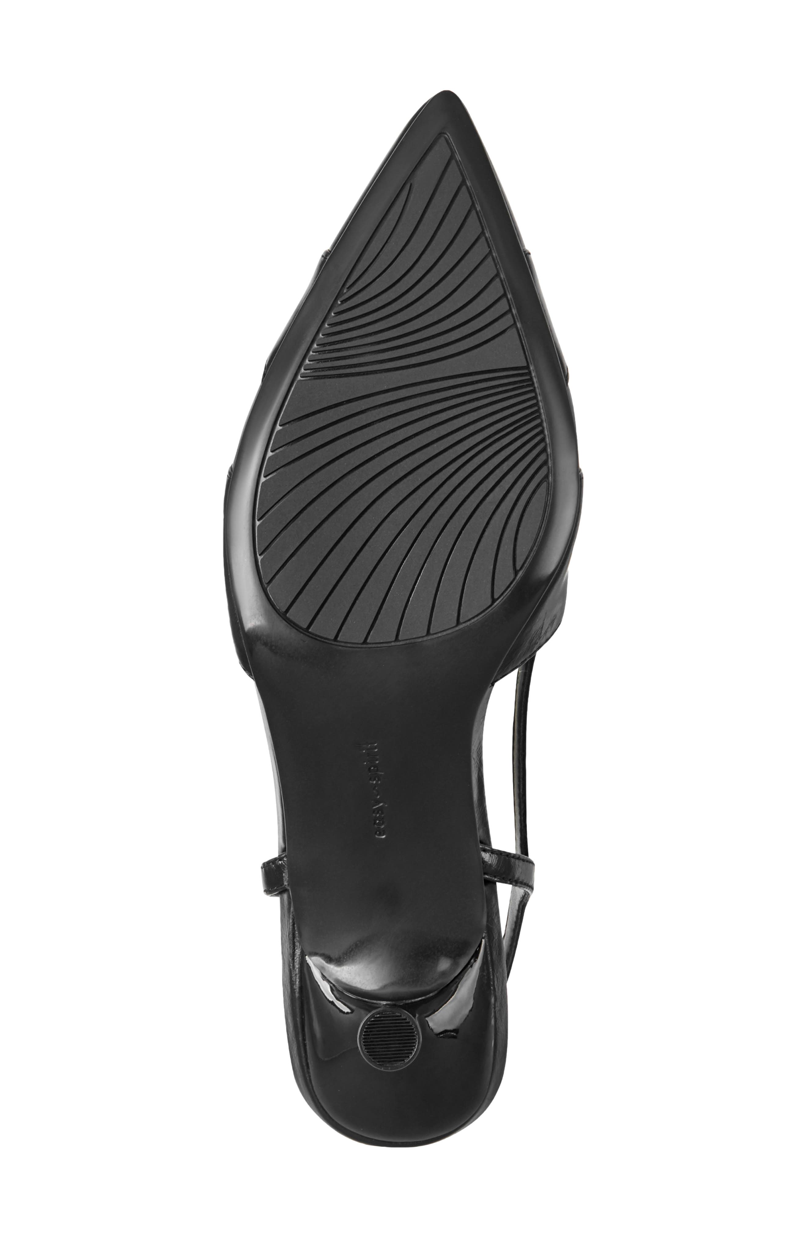 Kaisley Pointed Toe Slingback Pump, Alternate, color, BLACK