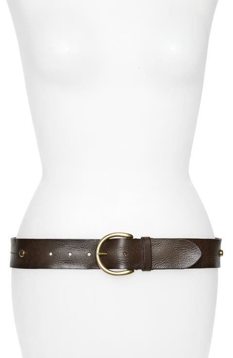 Screw Rivet Leather Belt