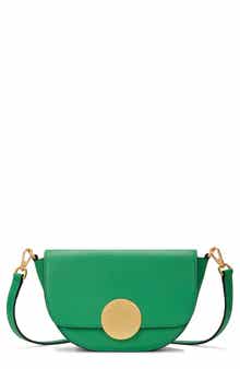 Lottie Leather Saddle Crossbody Bag
