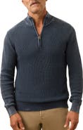 Faherty Sunwashed Quarter-Zip Sweater