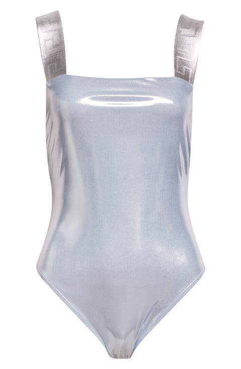 Metallic One-Piece Swimsuit
