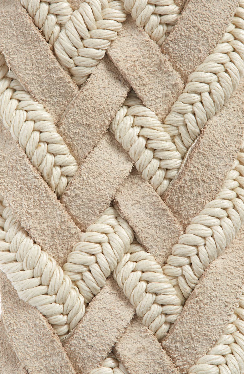 Canali Suede & Woven Fabric Belt, Alternate, color, 