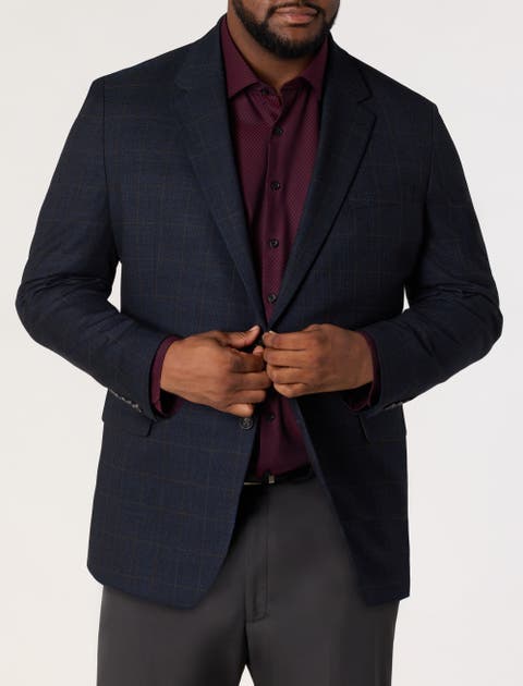 Big & Tall Glen Plaid Sport Coat
