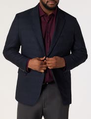 HAGGAR Big & Tall Glen Plaid Sport Coat