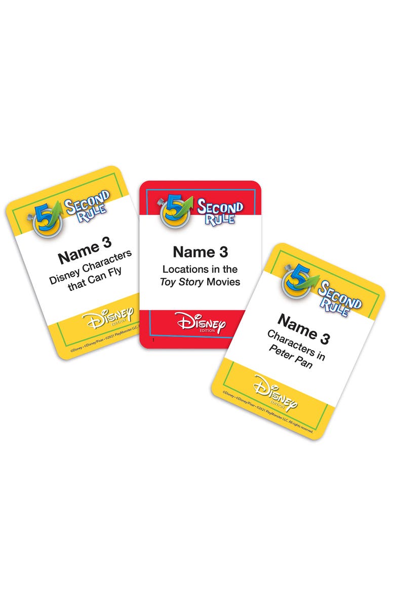 5 Second Rule Disney Edition Fun Family Game, Alternate, color, Multicolored