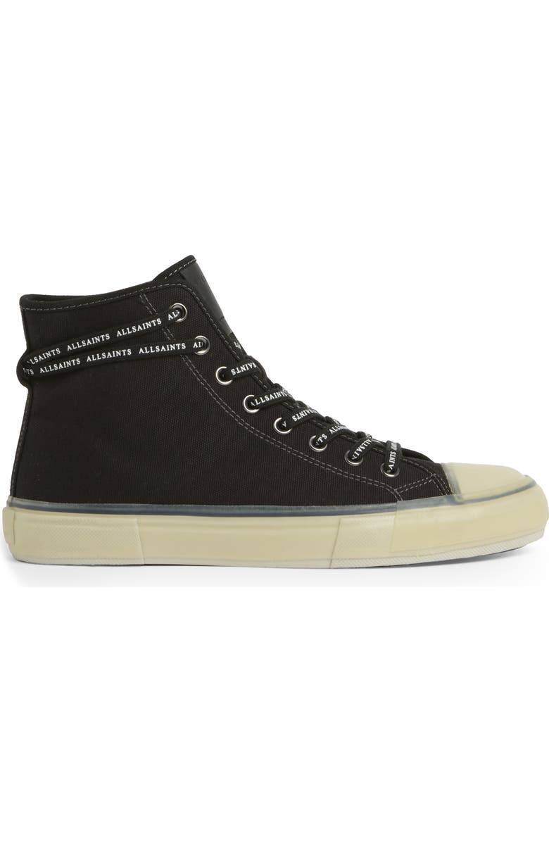 AllSaints Jaxon High Top Canvas Sneaker, Alternate, color,