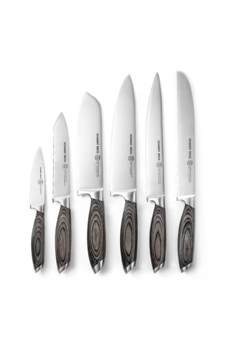 Bonded Ash 7-Piece Knife Block Set, Alternate, color, Grey