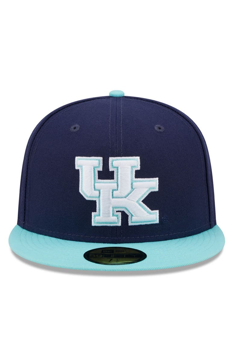 New Era Men's New Era Navy/Light Blue Kentucky Wildcats 59FIFTY Fitted Hat, Alternate, color, Navy