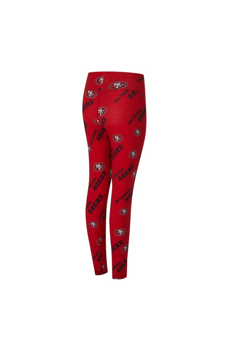 CONCEPTS SPORT Women
s Concepts Sport Scarlet San Francisco 49ers Mosaic Allover Print Leggings, Alternate, color, Scarlet