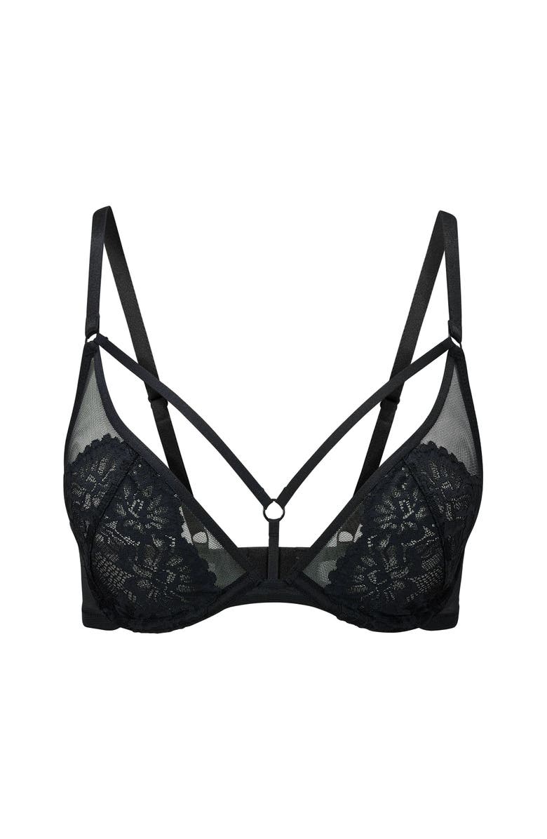Adore Me Cam Unlined Plunge Bra, Alternate, color, Black