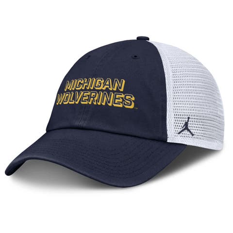 Men's Jordan Brand Navy Michigan Wolverines 2025 Gameday On-Field Club Adjustable Trucker Hat