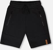 Deux par Deux French Terry Shorts with Cross Seams
