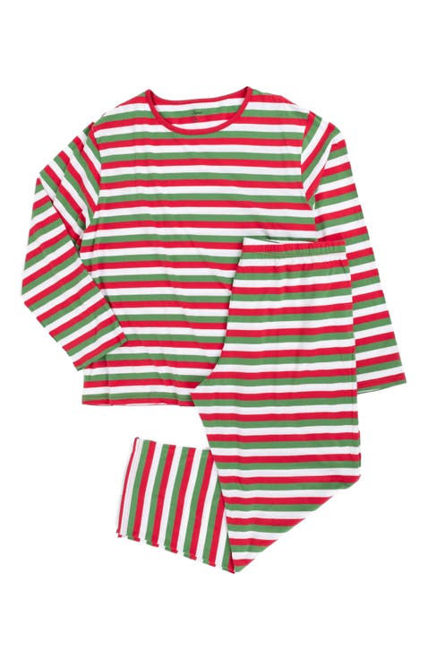 Men's Cotton Striped Matching Family Holiday Pajamas