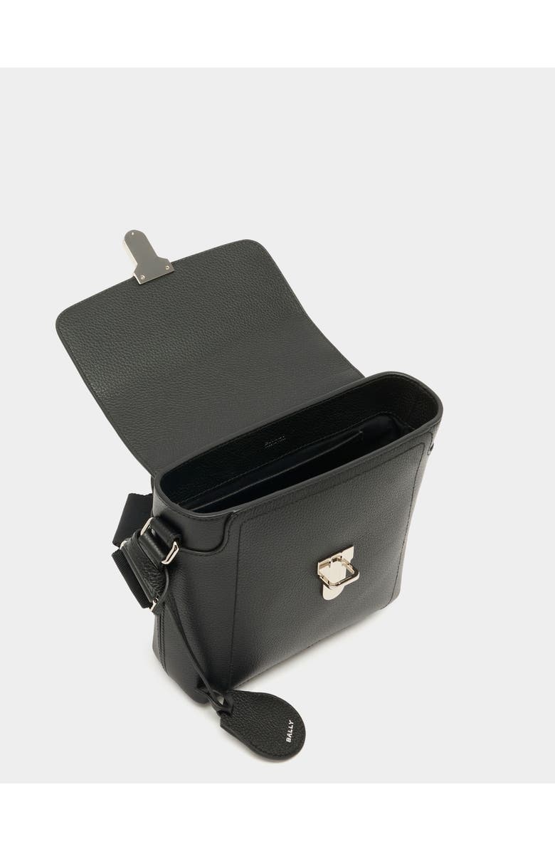 Bally Capitol Crossbody Bag in Bovine Leather, Alternate, color, Black+Palladio