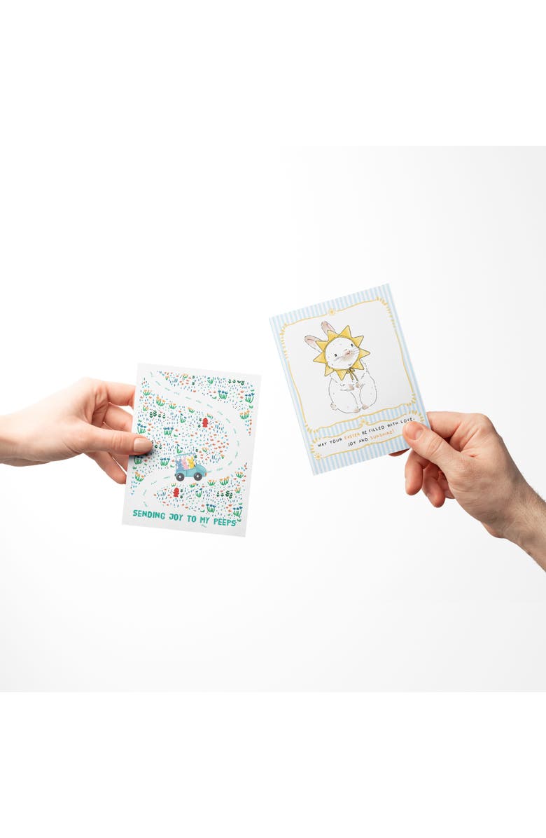Ramus & Co Easter/Spring Assorted Greeting Card Pack (3ct) "Peeps, Sunny Bunny, Eggcellent Easter", Alternate, color, Multi-Pack