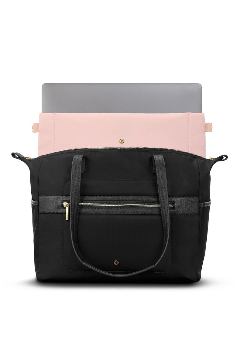 Mobile Solution 2 Tote & 22" Carry On 2 Piece Luggage Set, Alternate, color, Black