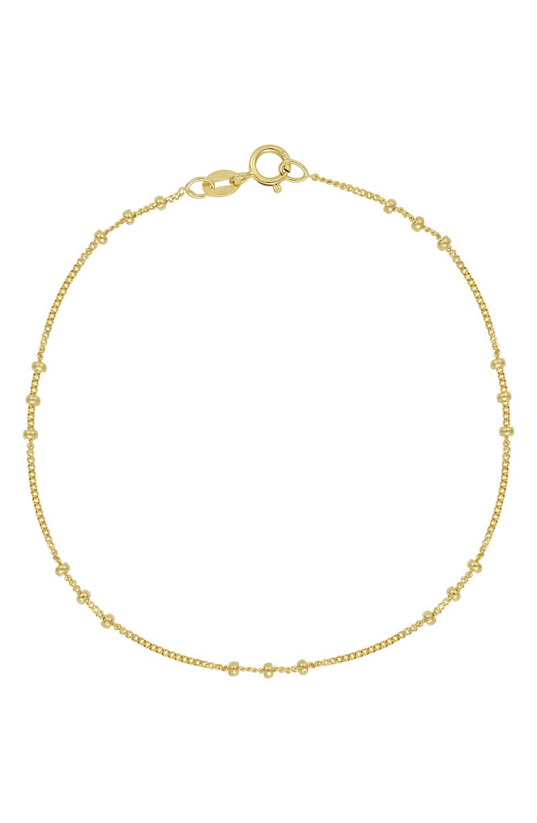 Bony Levy 14K Gold Beaded Chain Bracelet, Main, color, 14K Yellow Gold