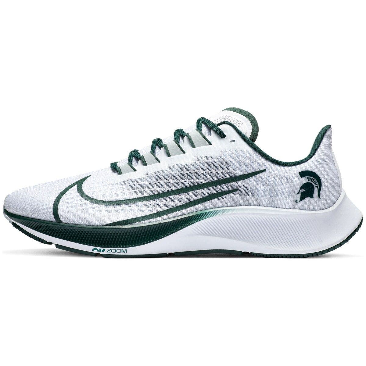 Nike Unisex Nike White Michigan State Spartans Pegasus 37 Running Shoes, Main, color, 