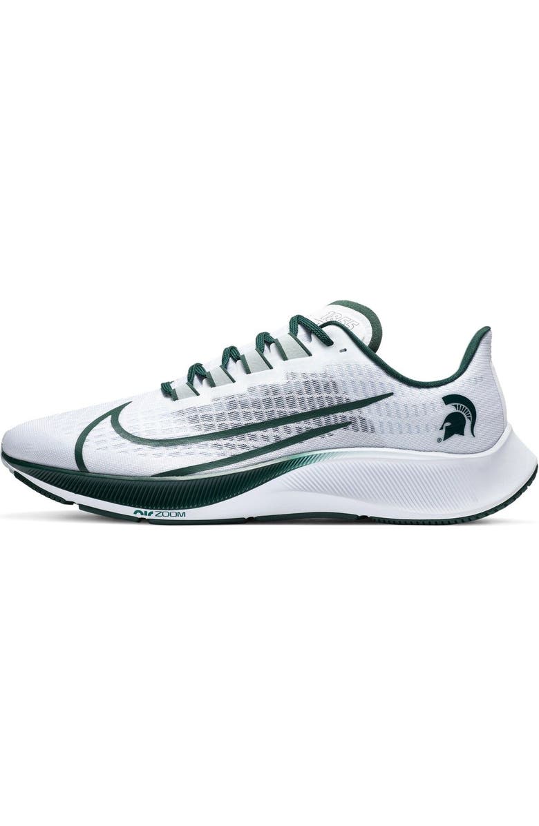 Nike Unisex Nike White Michigan State Spartans Pegasus 37 Running Shoes, Main, color,