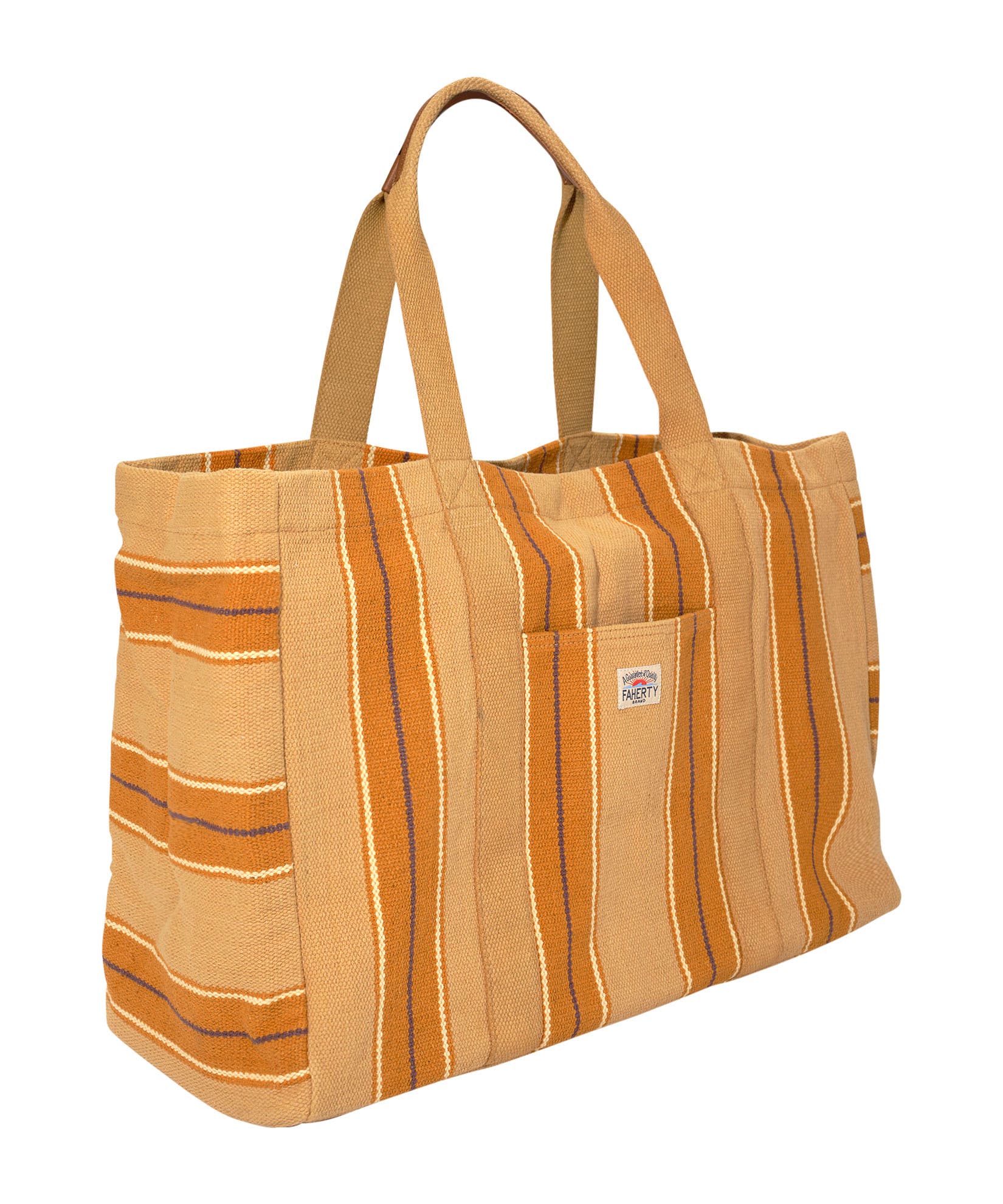 Surf Stripe Beach Tote, Alternate, color, Khaki