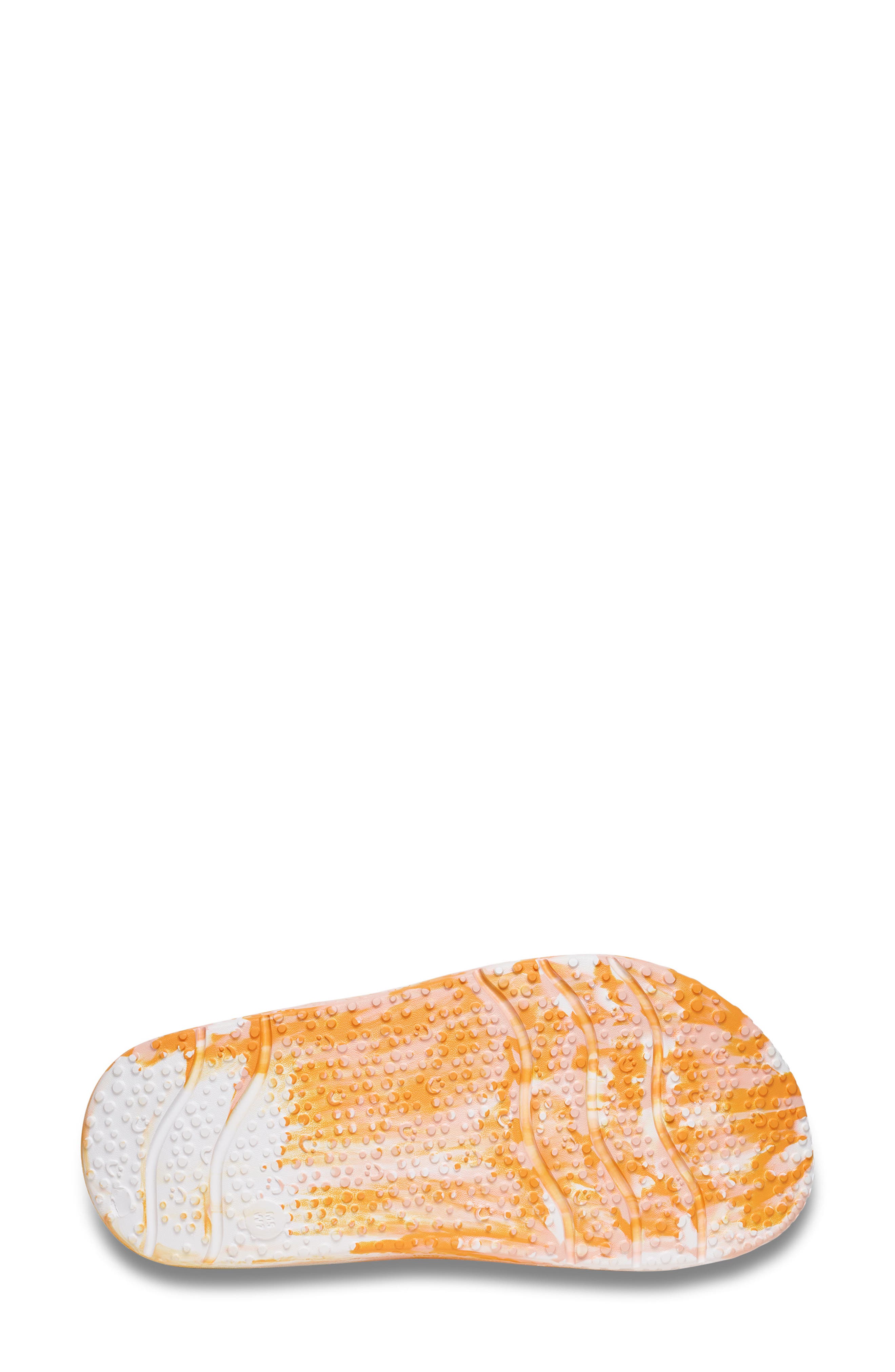 Beer Foamie Slide Sandal, Alternate, color, PAPAYA MULTI