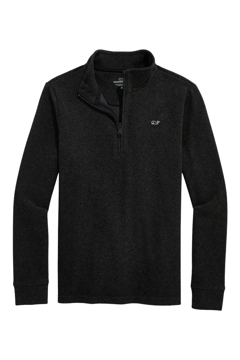 Kids' Calmwater Quarter Zip Pullover, Main, color, JET BLACK