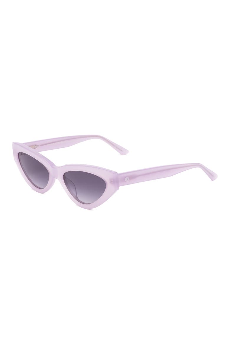 Dirty Epic 55mm Gradient Cat Eye Sunglasses, Alternate, color, PURPLE