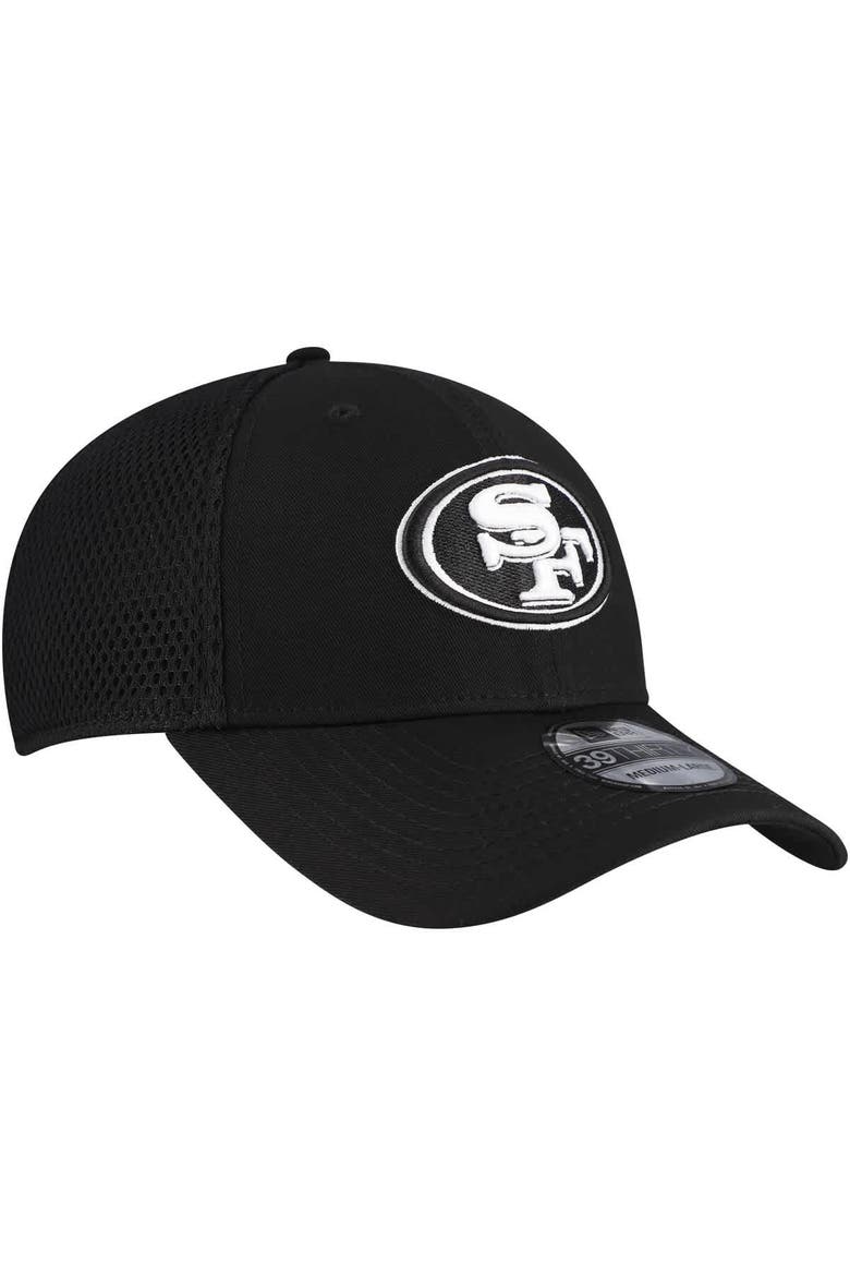 Men's New Era Black San Francisco 49ers Main Neo 39THIRTY Flex Hat, Alternate, color, Black