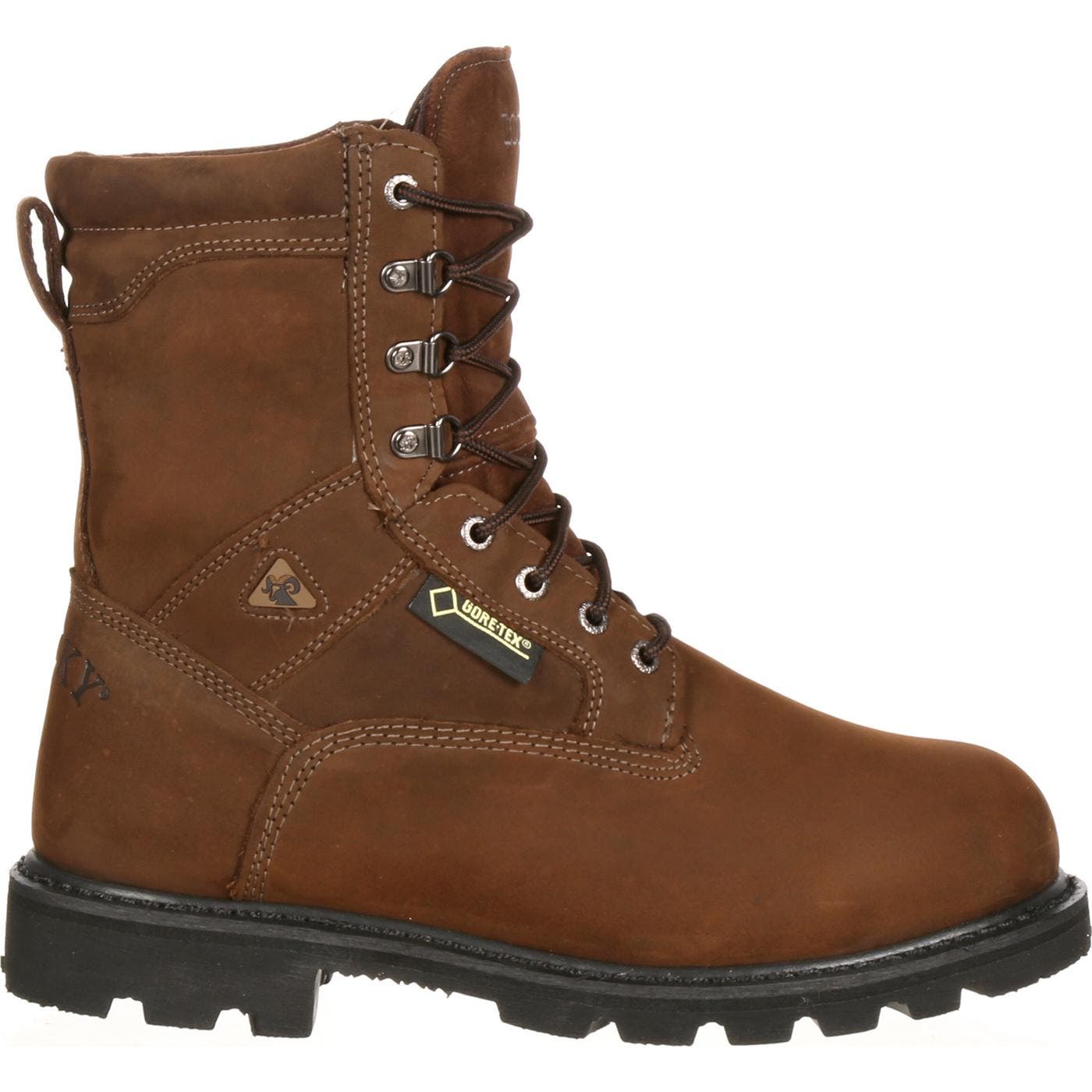 Rocky Steel Toe Goretex Waterproof 600G Insulated Work Boot, Main, color, Brown