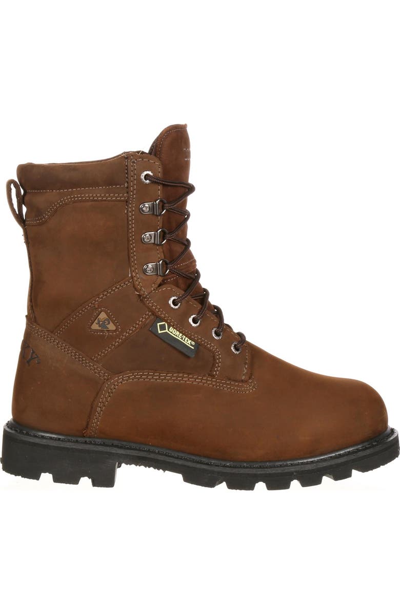 Rocky Steel Toe Goretex Waterproof 600G Insulated Work Boot, Main, color, Brown