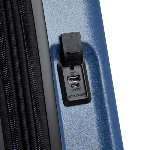 Delsey Paris Turenne 2.0 Carry-on Spinner Luggage With Front Pocket In Blue