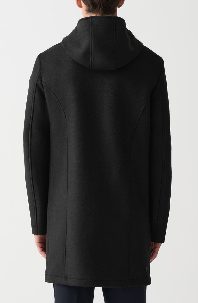 COLMAR Spacer Knit Hooded Coat, Alternate, color, Black