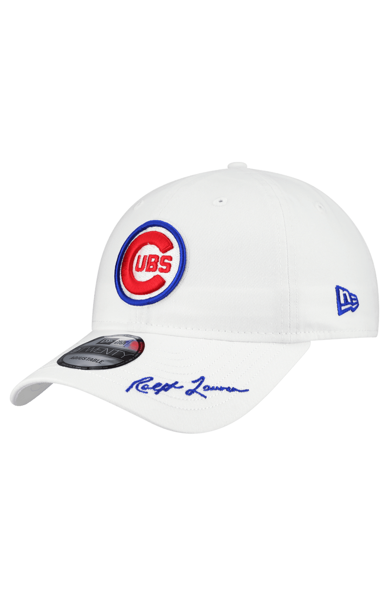 New Era Men's New Era Ralph Lauren x MLB  White Chicago Cubs 9TWENTY Adjustable Hat, Main, color, White