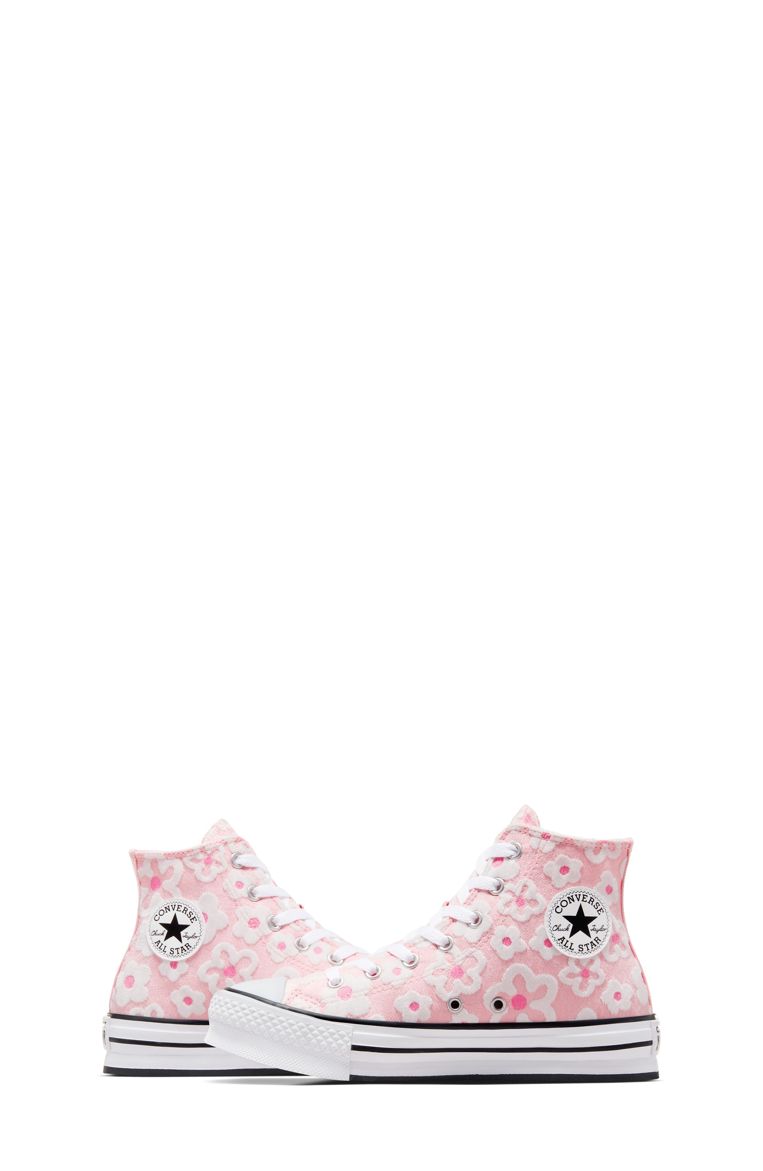 Converse Kids' Chuck Taylor<sup>®</sup> All Star<sup>®</sup> EVA Lift High Top Sneaker, Alternate, color, Donut Glaze/Oops Pink