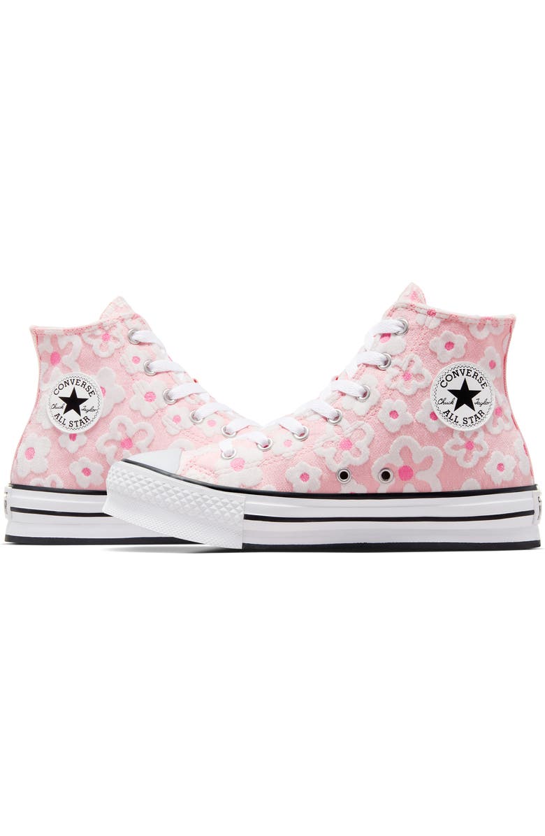 Converse Kids' Chuck Taylor<sup>®</sup> All Star<sup>®</sup> EVA Lift High Top Sneaker, Alternate, color, Donut Glaze/Oops Pink