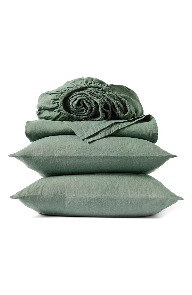 Coyuchi Relaxed Organic Linen Pillowcases, Main, color, 