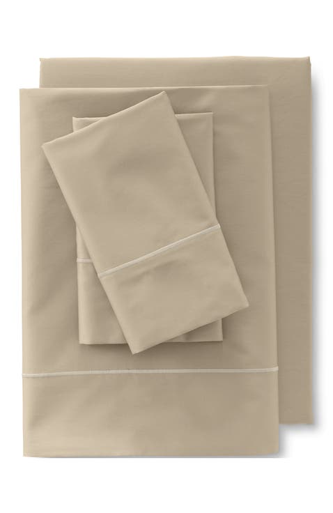 417 Thread Count Premium Supima Cotton No Iron Sateen Fitted Bed Sheet