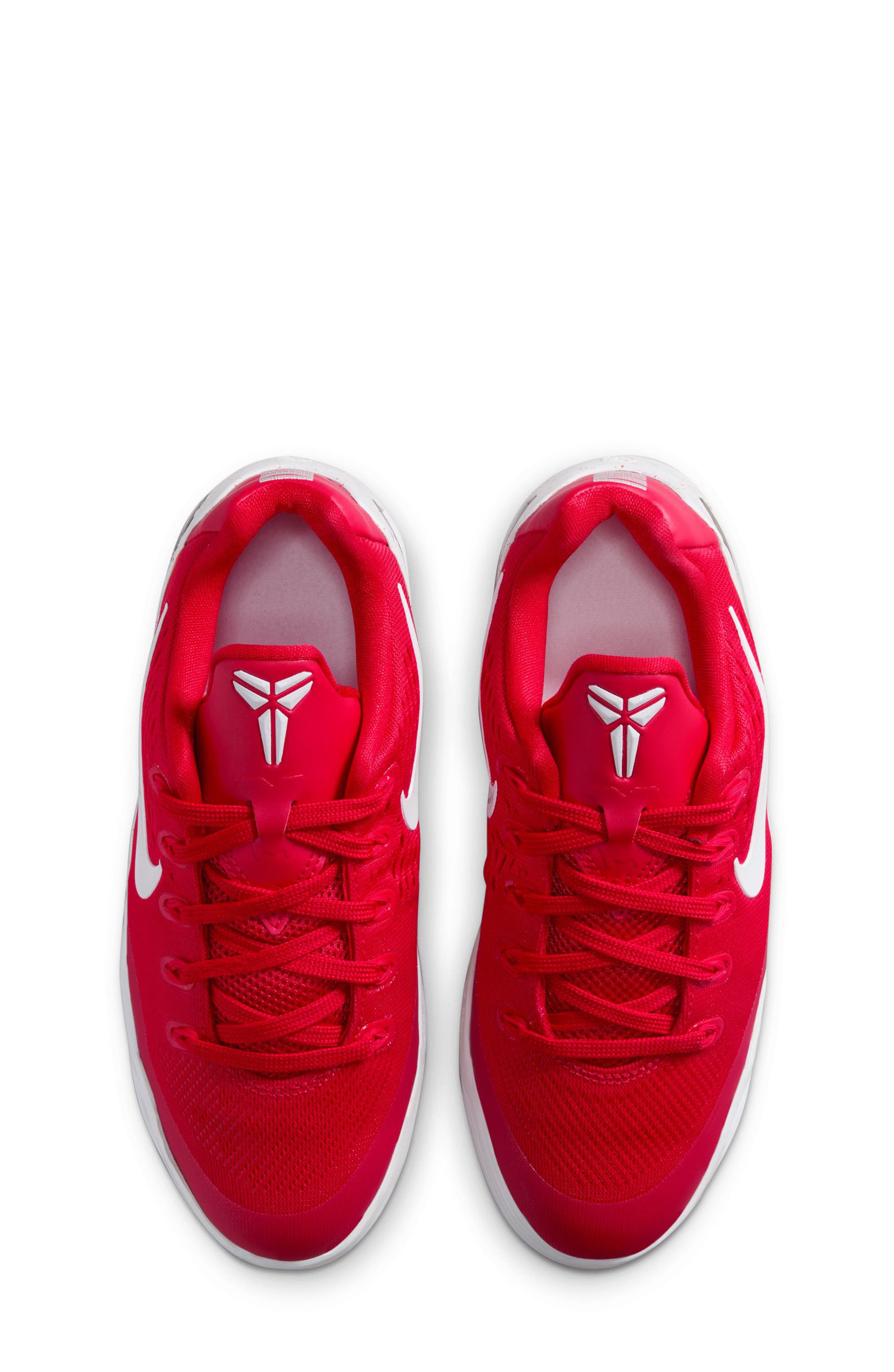 Nike Kids' Kobe 8 Basketball Shoe, Alternate, color, University Red/ White