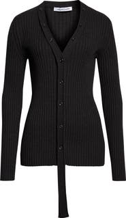 Aisling Camps Convertible Merino Wool Rib Cardigan